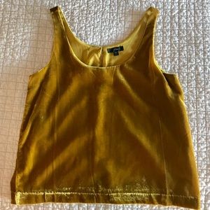 J. Crew Mustard/Gold Tank Top sz 6